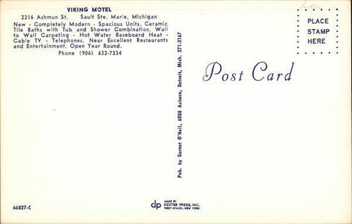 Viking Motel - Vintage Postcard